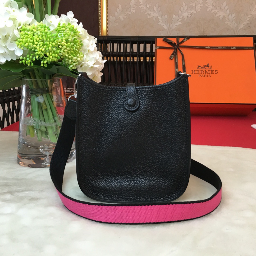 에르메스 미니 에블린16 블랙 은장